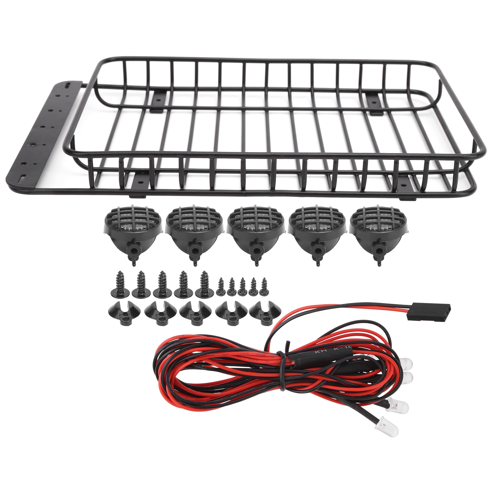 Leichter Metall-dachträger Für Traxxas Trx-4 / Axial Scx10 Rc-cars 90046