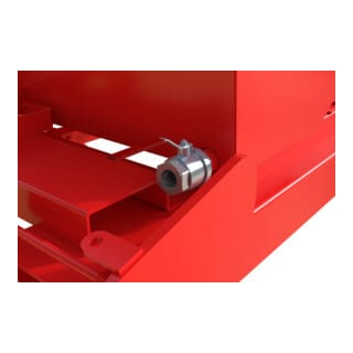 Bauer Spänebehälter S4A 1200, lackiert, Feuerrot