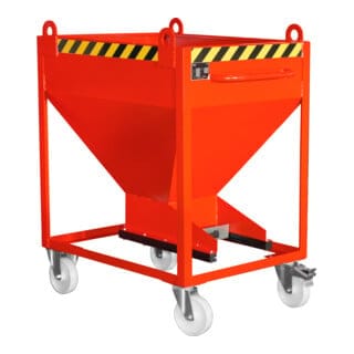Bauer Silobehälter SR-D 375, lackiert, Feuerrot