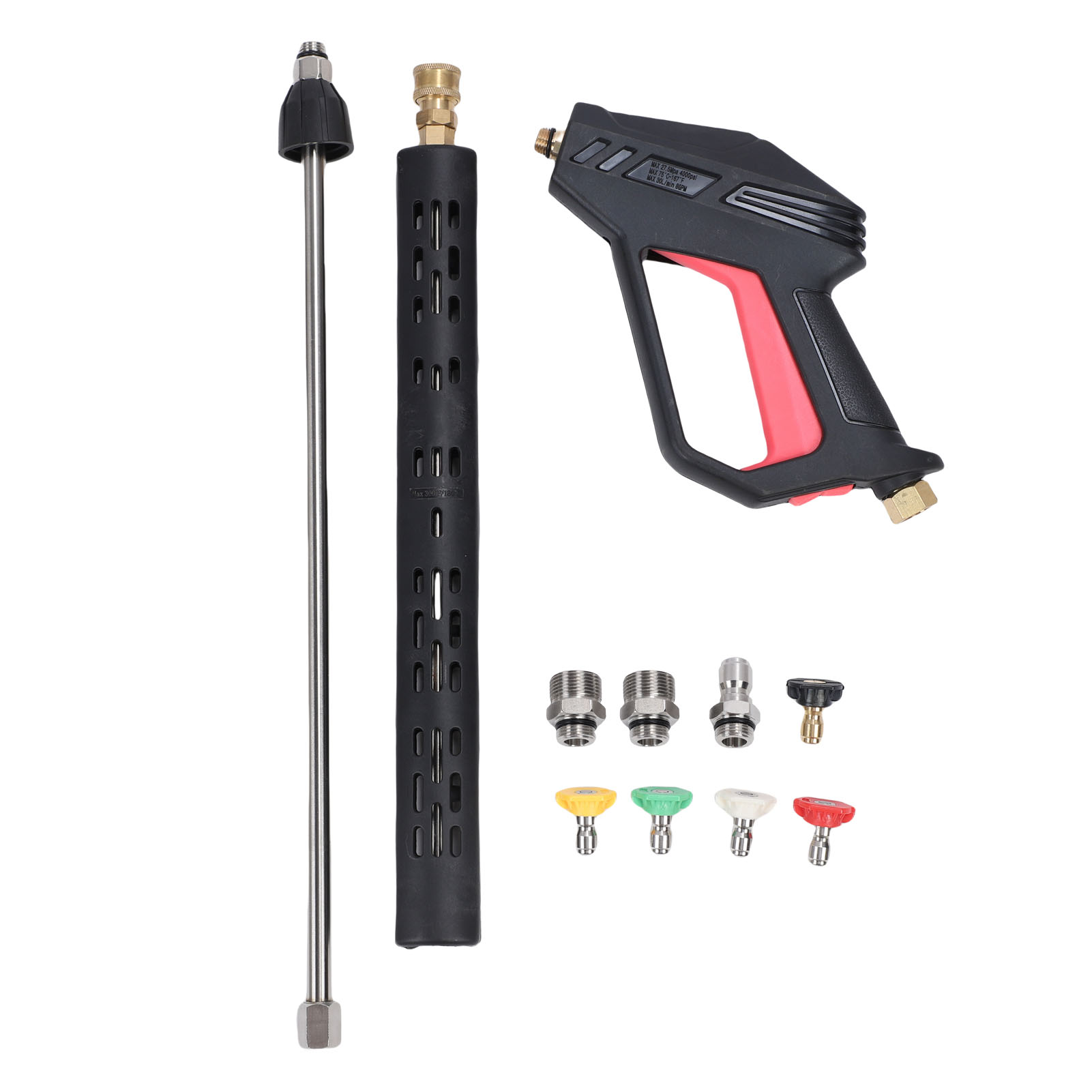 Hochdruckreiniger-pistolen-set M22-14, M22-15, 3/8-zoll-adapter, 0°-, 15°-, 25°-, 40°- Und 60°-düsen Und Verlängerungen