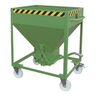 Bauer Silobehälter SR 375, lackiert, Resedagrün