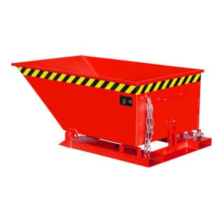 Bauer Späne-Kippmulde SKN 400, lackiert, Feuerrot