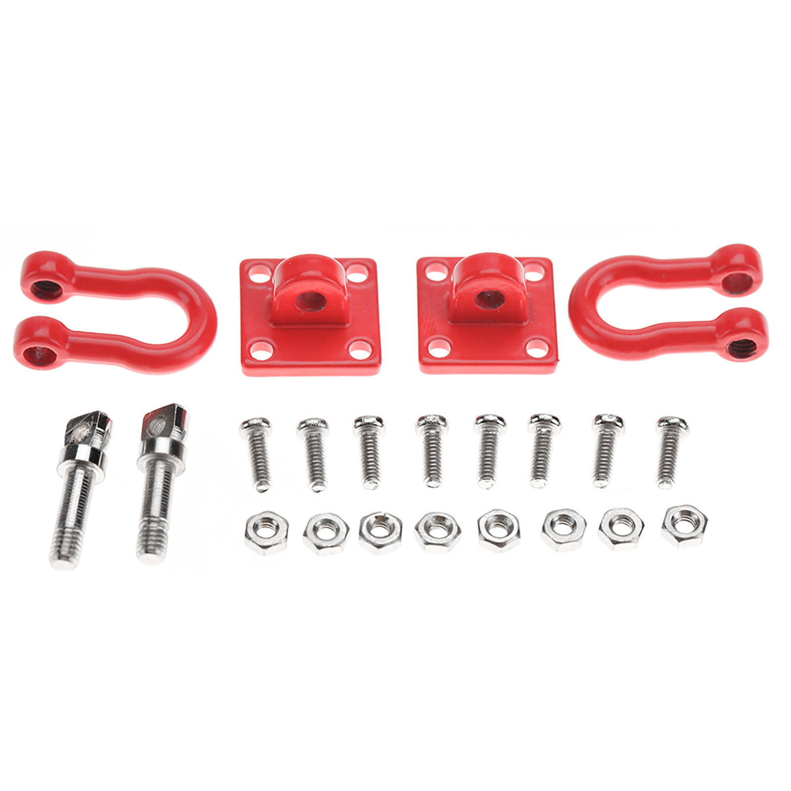 Set Mit 4 Sicherheitsverriegelungen Für Offroad-rc-autos (rote Ersatzteile)