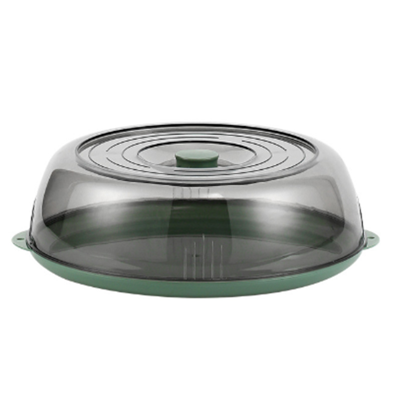 Isolierter Deckel Aus Transparentem Und Staubdichtem Pet Für Kochen, Picknicks Und Andere Mahlzeiten Zu Hause (grün).
