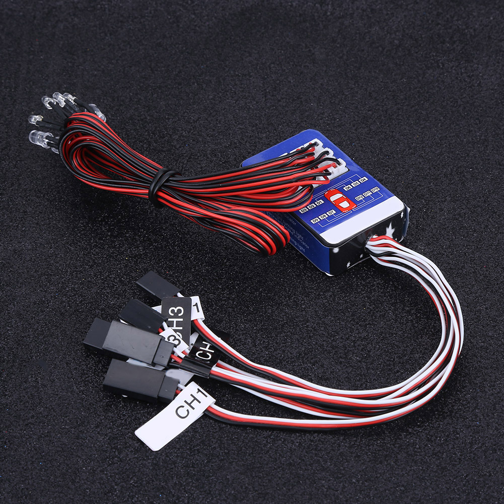 Rc-zubehör, Einfach Zu Installieren, Sicher, 12 Blinkende Leds Aus Kunststoff, Stabil Und Langlebig Für Lkws Und Autos Im Maßstab 1:10 Und 1:8.