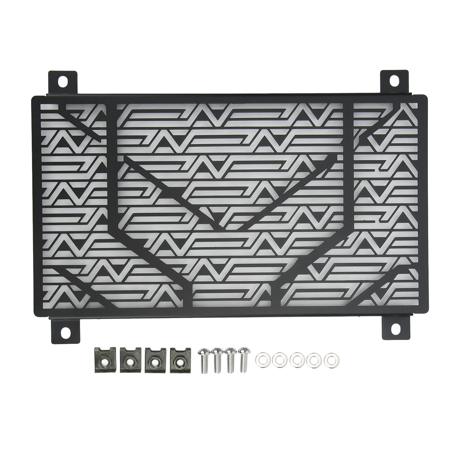 Edelstahl-motorradkühlergrill, Ersatz-wassertankabdeckung Für Ninja 250 300 400 Ab 2018 (schwarz)