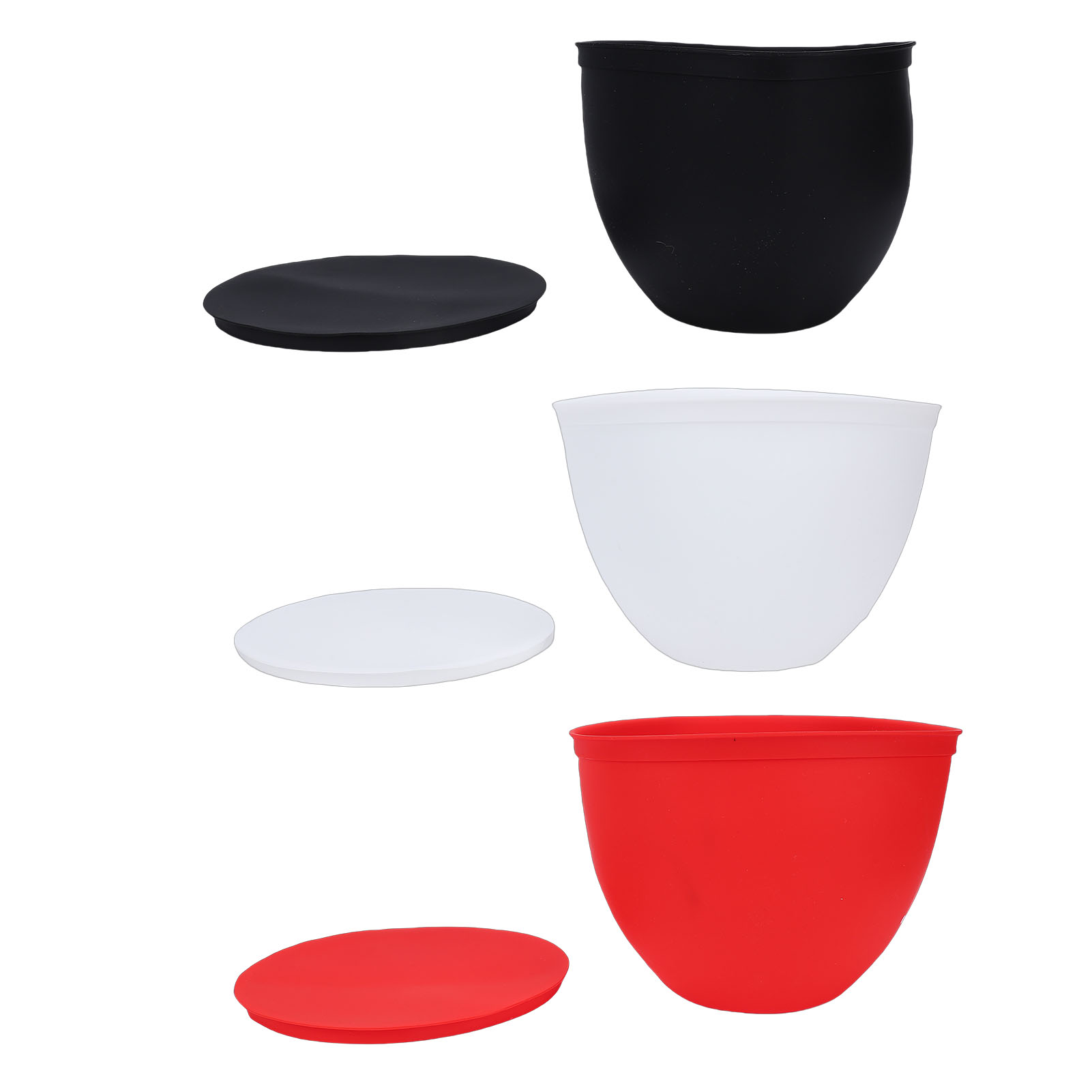 Set Mit 3 Silikon-schüsseleinsätzen, Kompatibel Mit Den Standmixern Kms150, Ksm180, Ksm170, Ksm160 Und Ksm155 Antihaft-einsätze Und Zubehör Für Standmixer Mit Deckel.
