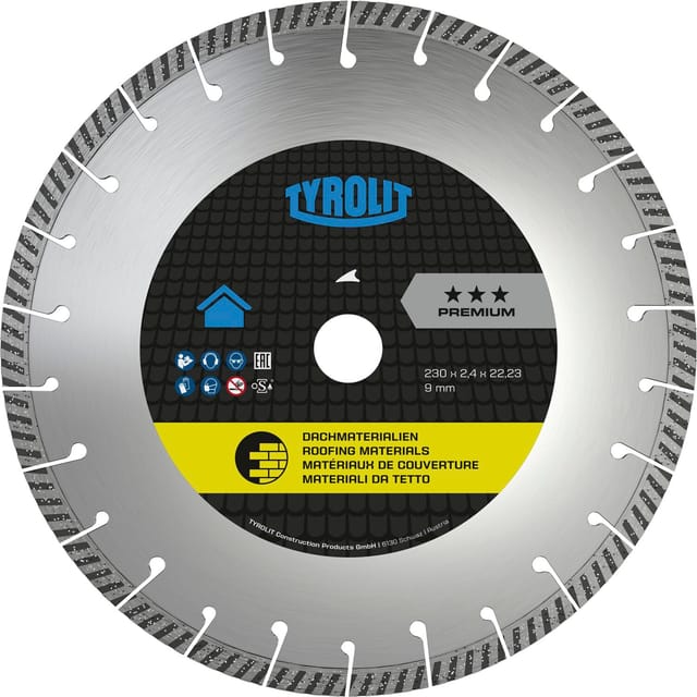 Tyrolit - PremiumDachdeckerscheibe 230 x 2,4 x 22,2 mm Form C6R