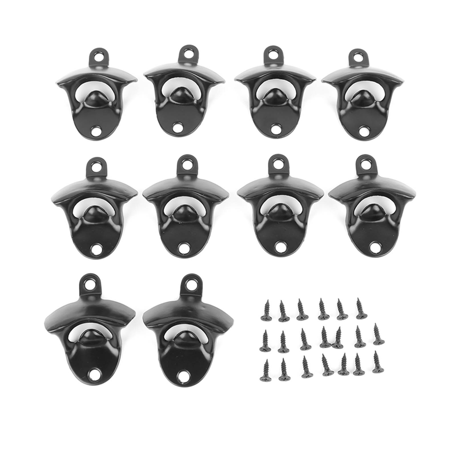 Set Mit 10 Schwarzen Flaschenöffnern Für Bier, Limonade Und Bars, Für Restaurants, Camping Und Private Partys