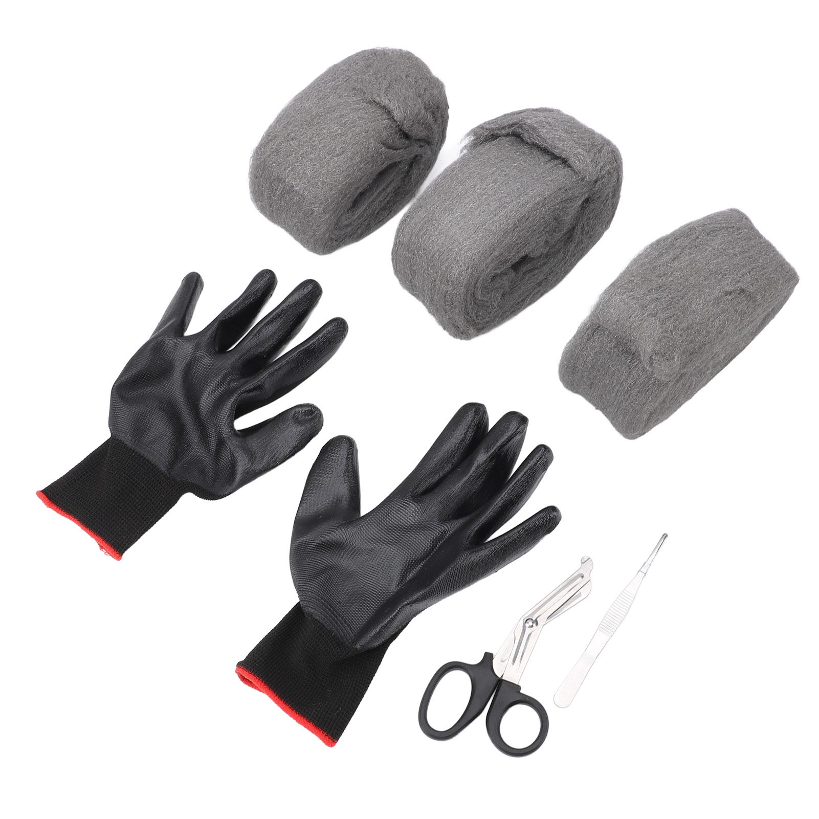 Professionelles Stahlwolle-füllset, Komplette Rolle Mit Handschuhen, Für Löcher, Wandrisse, Lüftungskanäle Und Rohre.