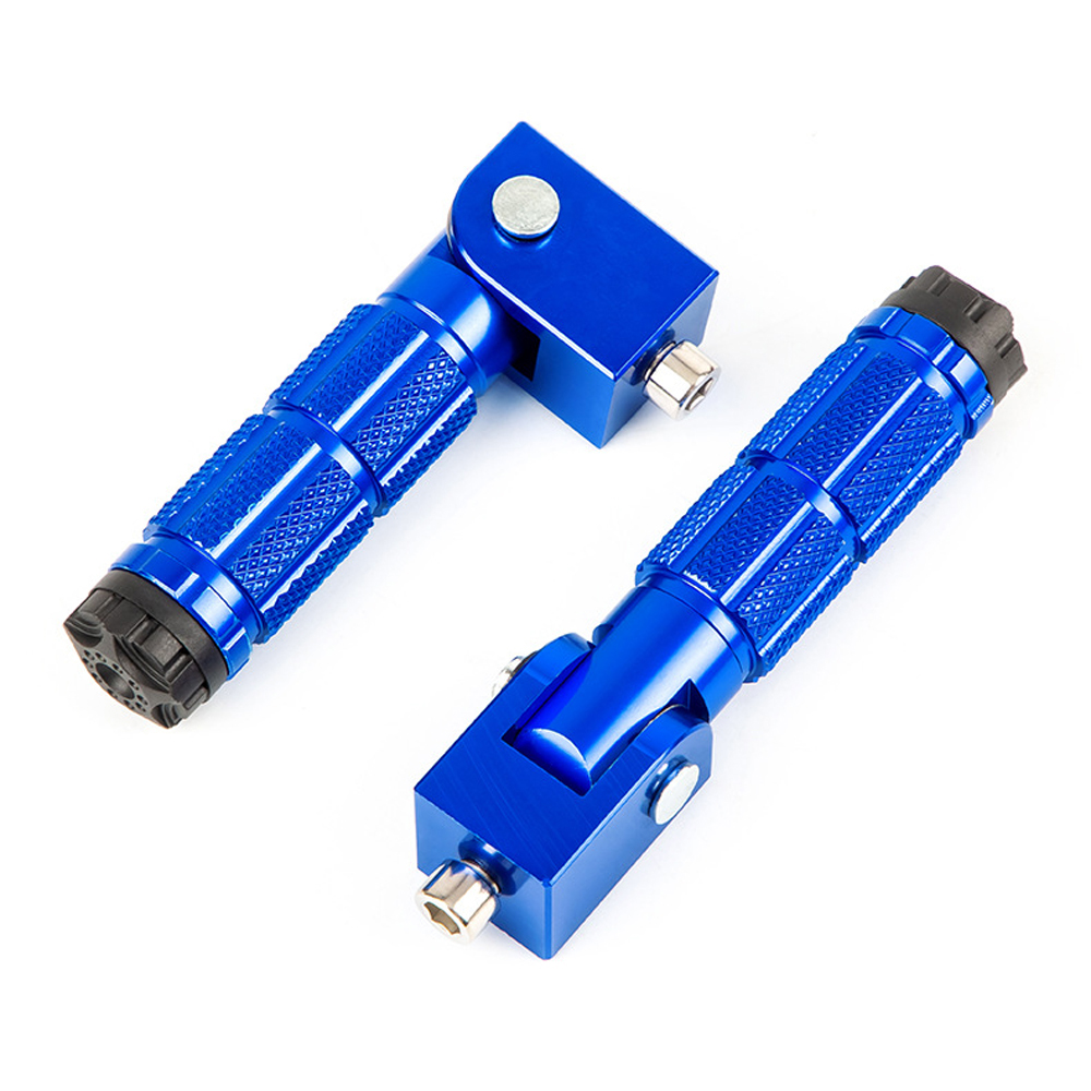 1 Paar Klappbare Motorrad-fußrasten, 8 Mm, Universell, Aus Aluminium, Für Roller, Fahrräder Und Elektrofahrräder.