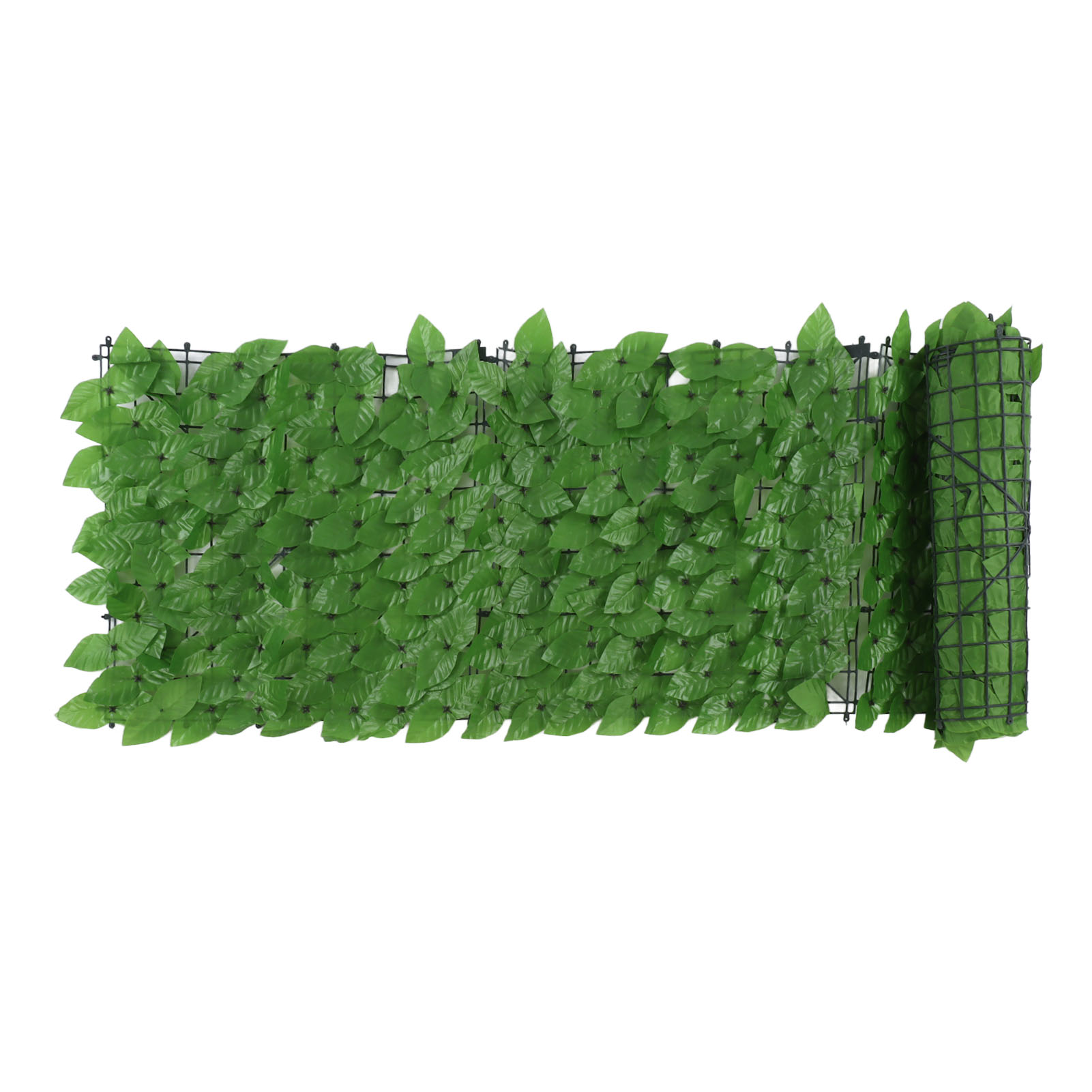 Künstliche Blätterhecke, Verhindert Laubfall, Dekorativer Sichtschutz Für Balkon Oder Hof, Smaragdgrün, Epipremnum Aureum, 0,5 X 3 Meter