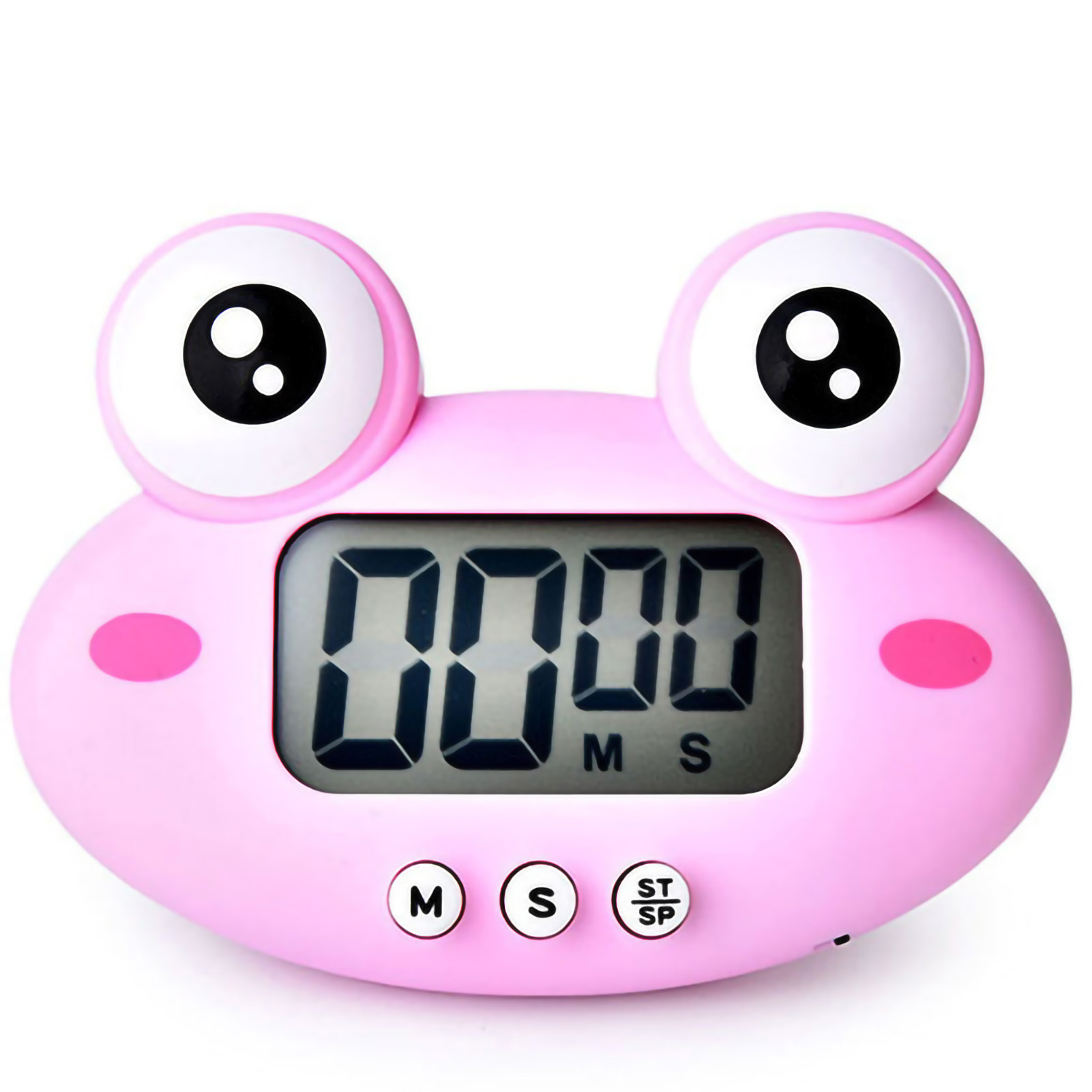 Magnetischer Digitaler Tiertimer Für Schüler, 100-minuten-countdown, Batteriebetrieben, Ideal Für Die Küche. Design: Rosa Prinzessin Frosch.