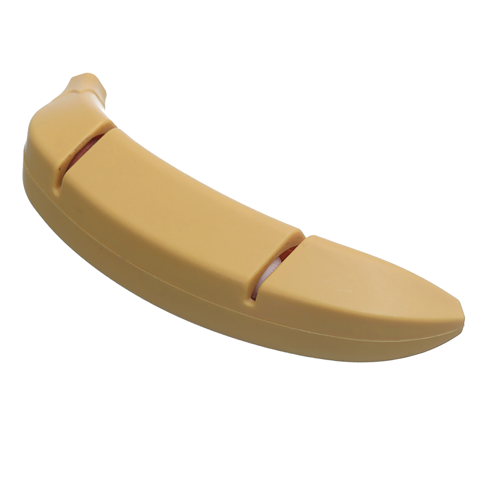 Messerschärfer Mit Zwei Schlitzen Für Küchenmesser, Klingenschärfwerkzeug, Dekoratives Bananen-design, Standardgelb