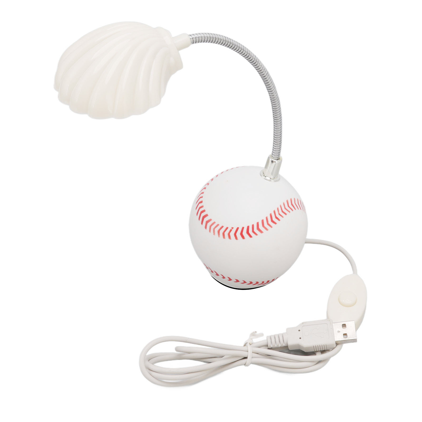 Led-tischleuchte Mit Muschelförmigem Fuß, Sanftem Licht Und Tragbarem Usb-anschluss, Mini-schreibtischlampe Für Zuhause, Schule Oder Büro.
