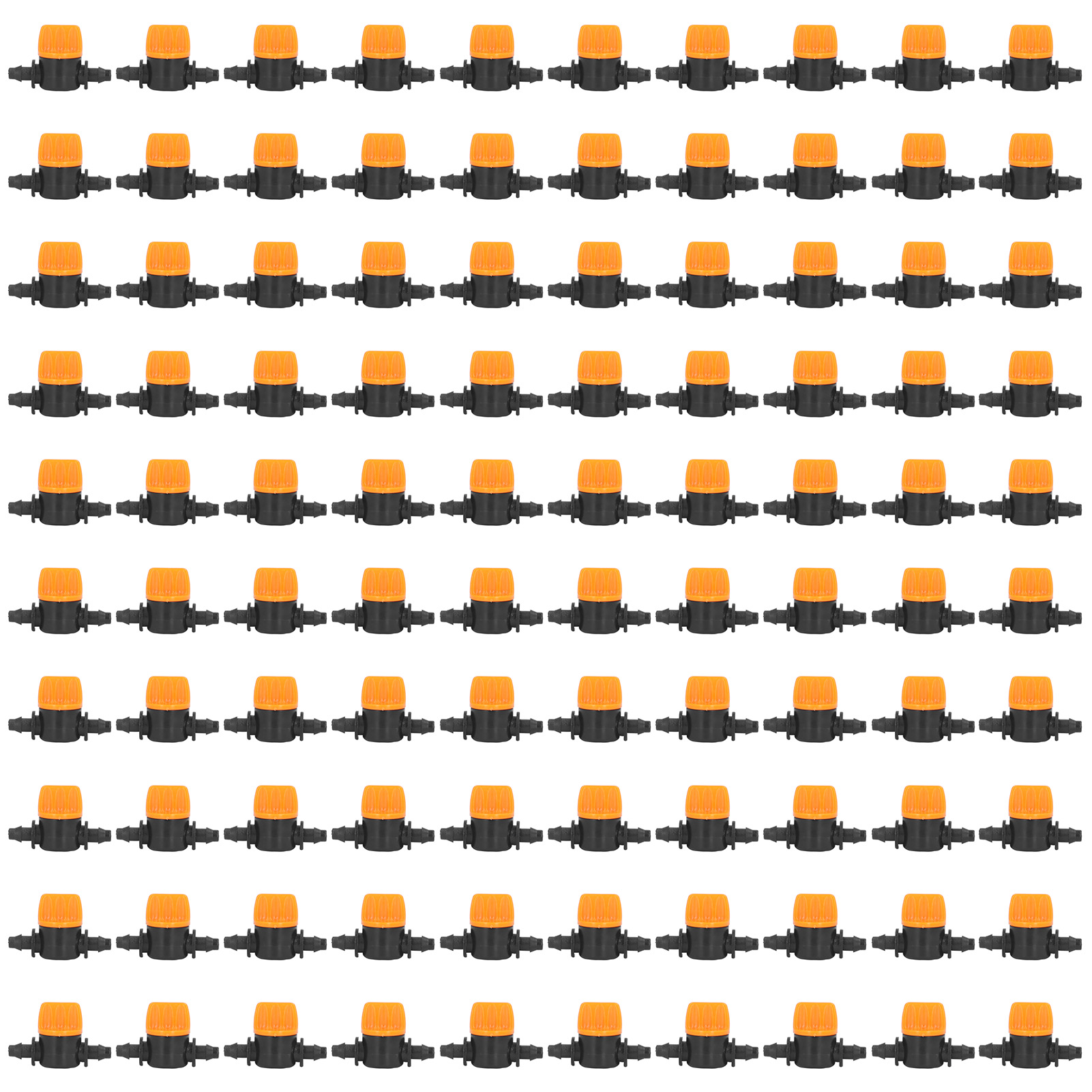 Packung Mit 100 Mini-bewässerungsschläuchen Mit 4/7-rillenhahn, Sprühnebeltyp, Für Aussaat Und Gartenbau.