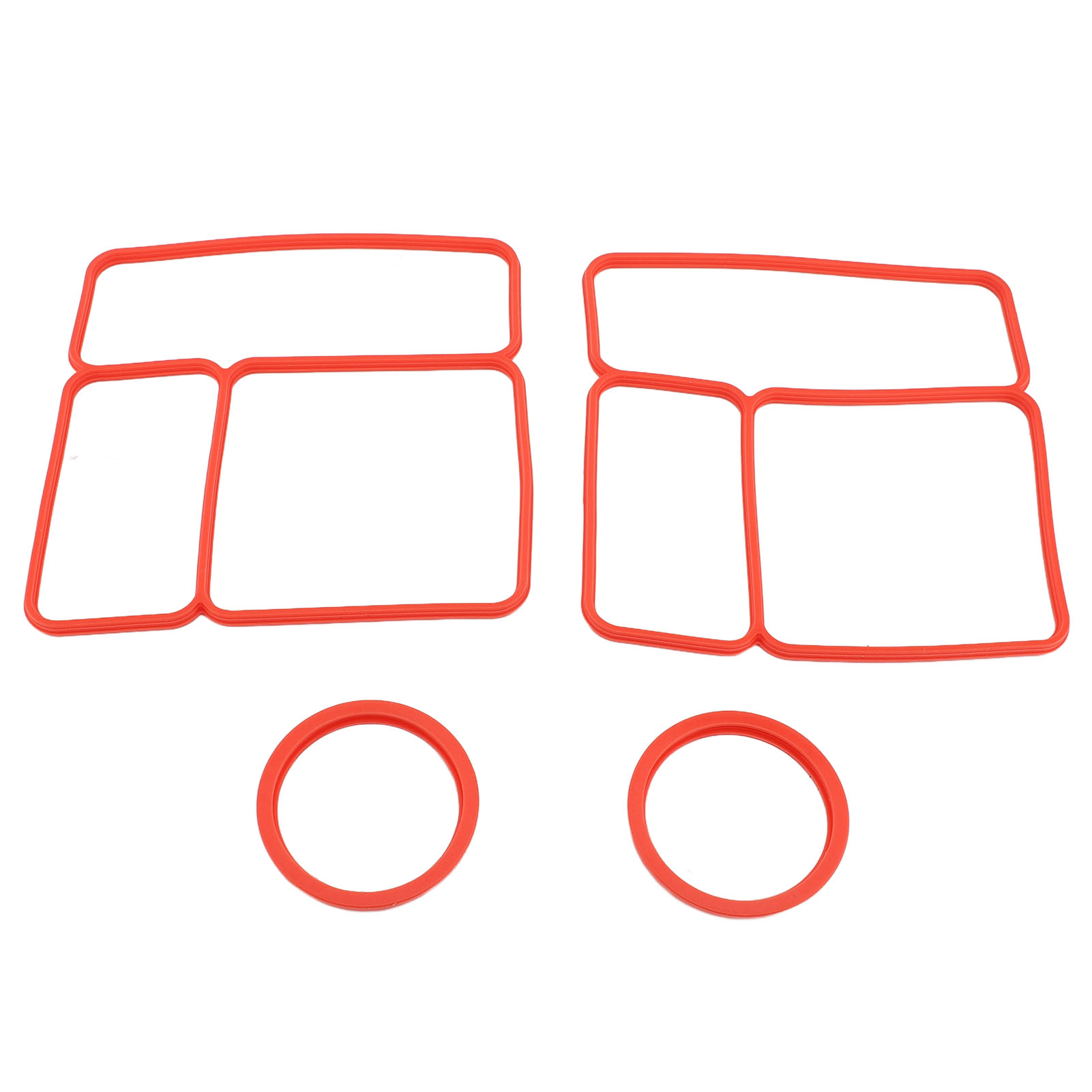 Set Mit 2 Omiebox Silikon-dichtungen Für Luftdichte Lunchbox-deckel (rot).