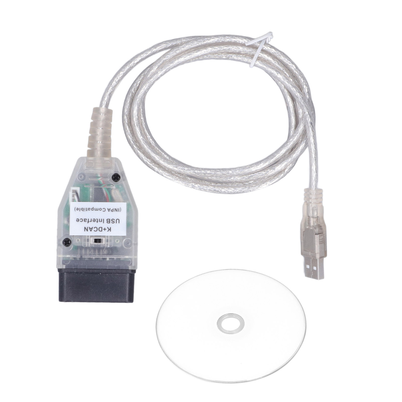 K+dcan Obd2 Kfz-diagnosekabel Mit Usb-schnittstelle Und Schalter, Ersatz Für 1er Bmw E81 E82 E87 E88 (2004–2007.03)