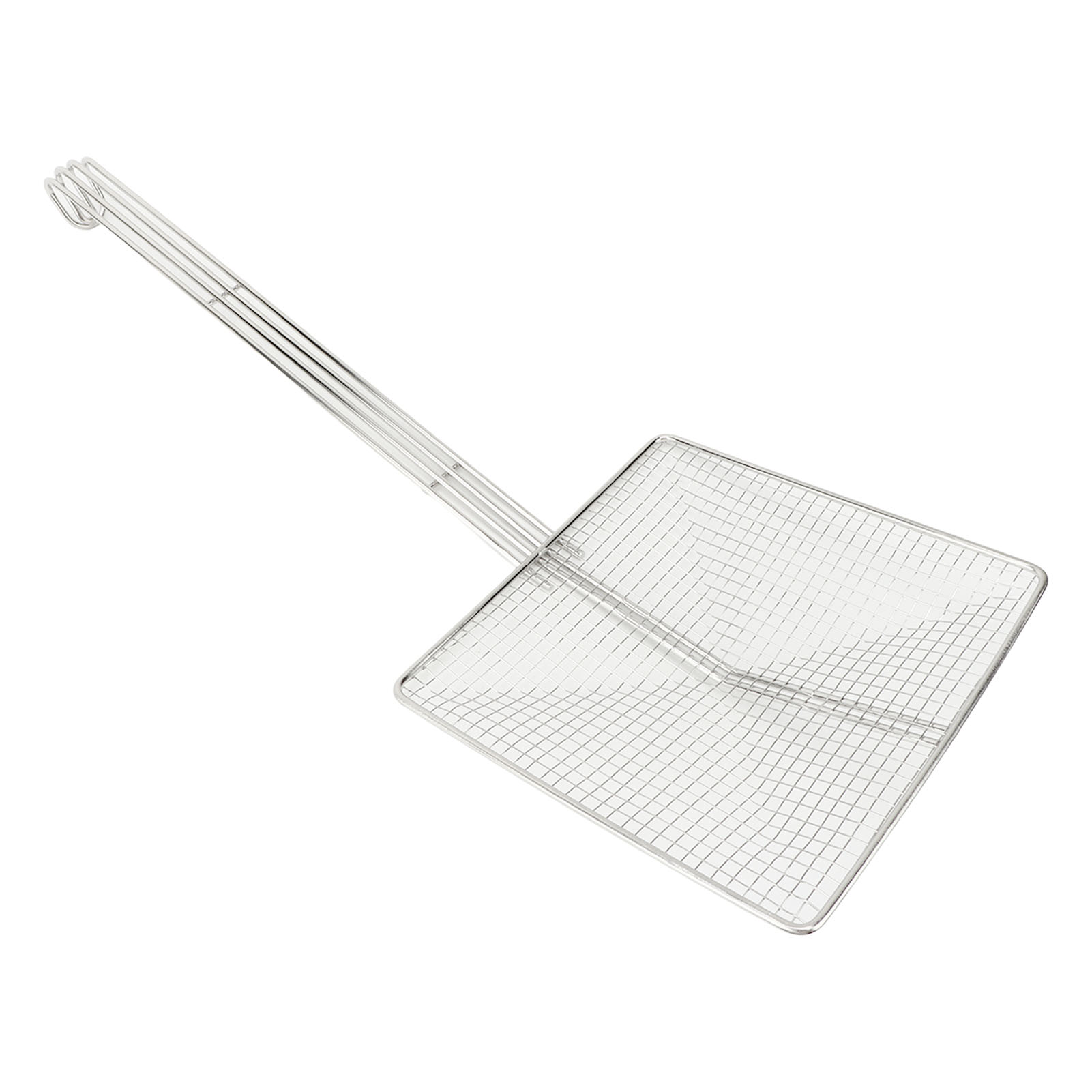 Quadratischer Schaumlöffel Aus Edelstahl Zum Kochen Und Braten, Küchenutensilien, Grobmaschiger Pastalöffel