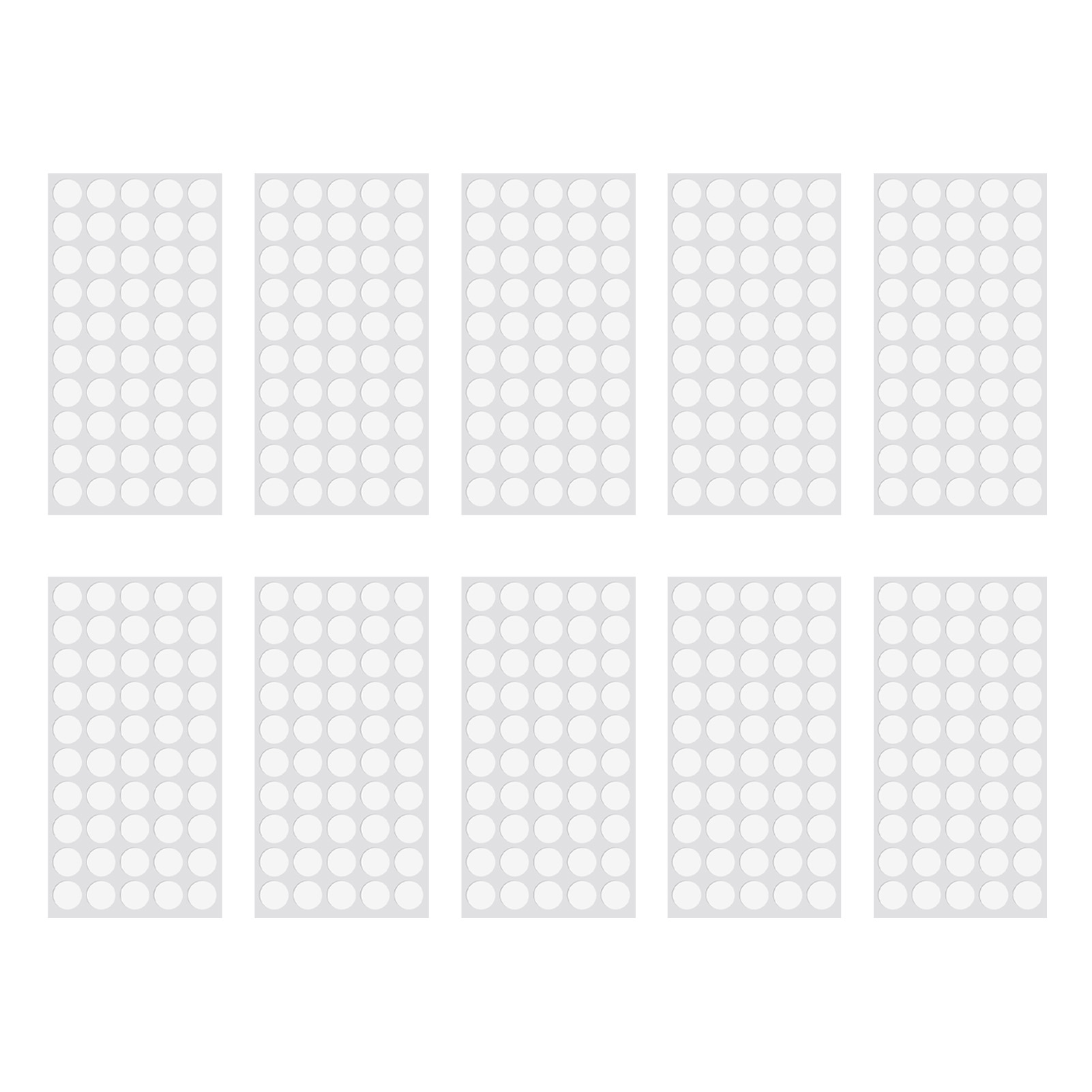 10 Transparente Silikon-antirutschpads Für Glastischplatten, Möbelschutz, Klebepads 10 X 1 Mm