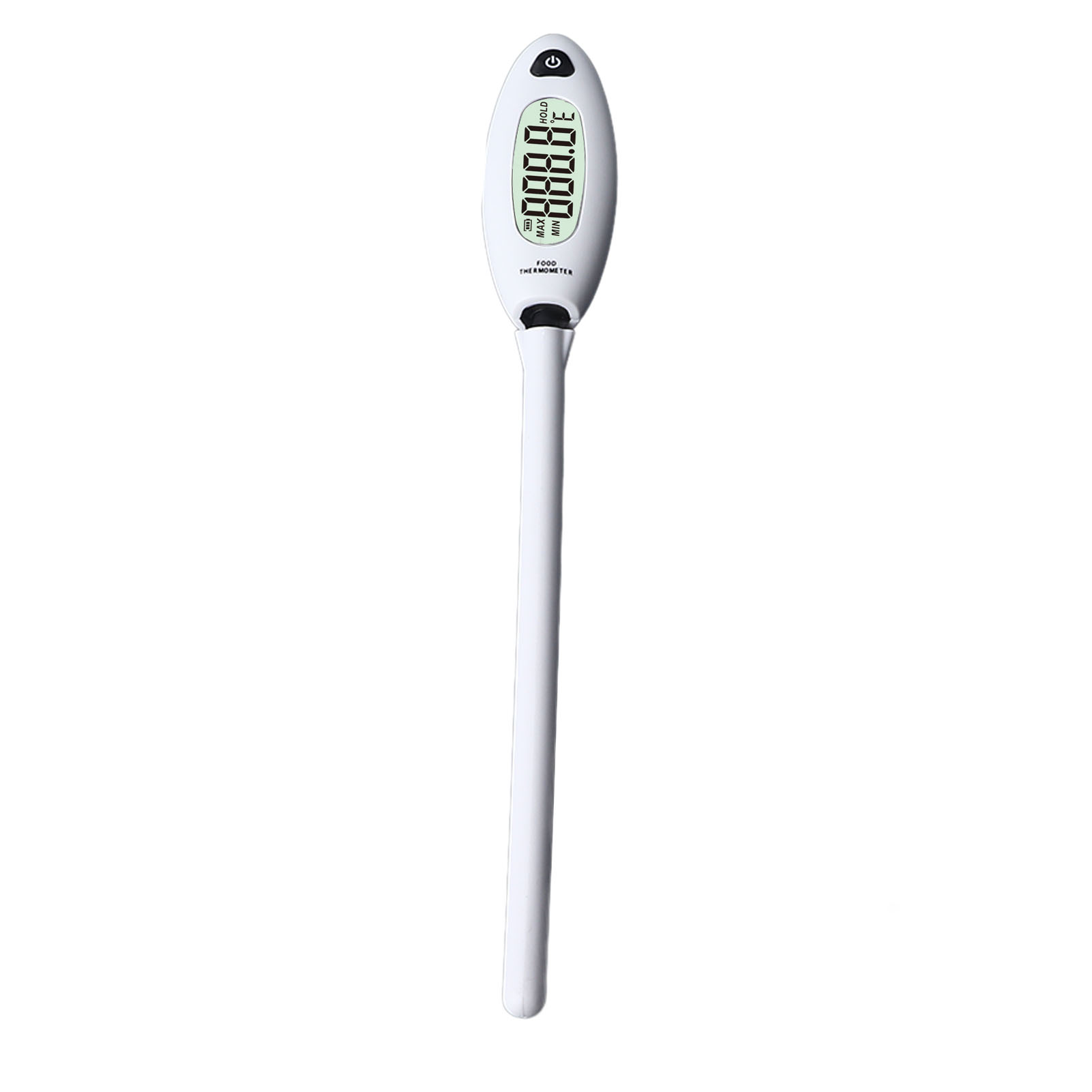 Digitales Lebensmittelthermometer Mit Lcd-display Und Edelstahlsonde Zum Kochen, Zubereiten Von Fleisch Und Backen. Ideal Für Den Hausgebrauch.