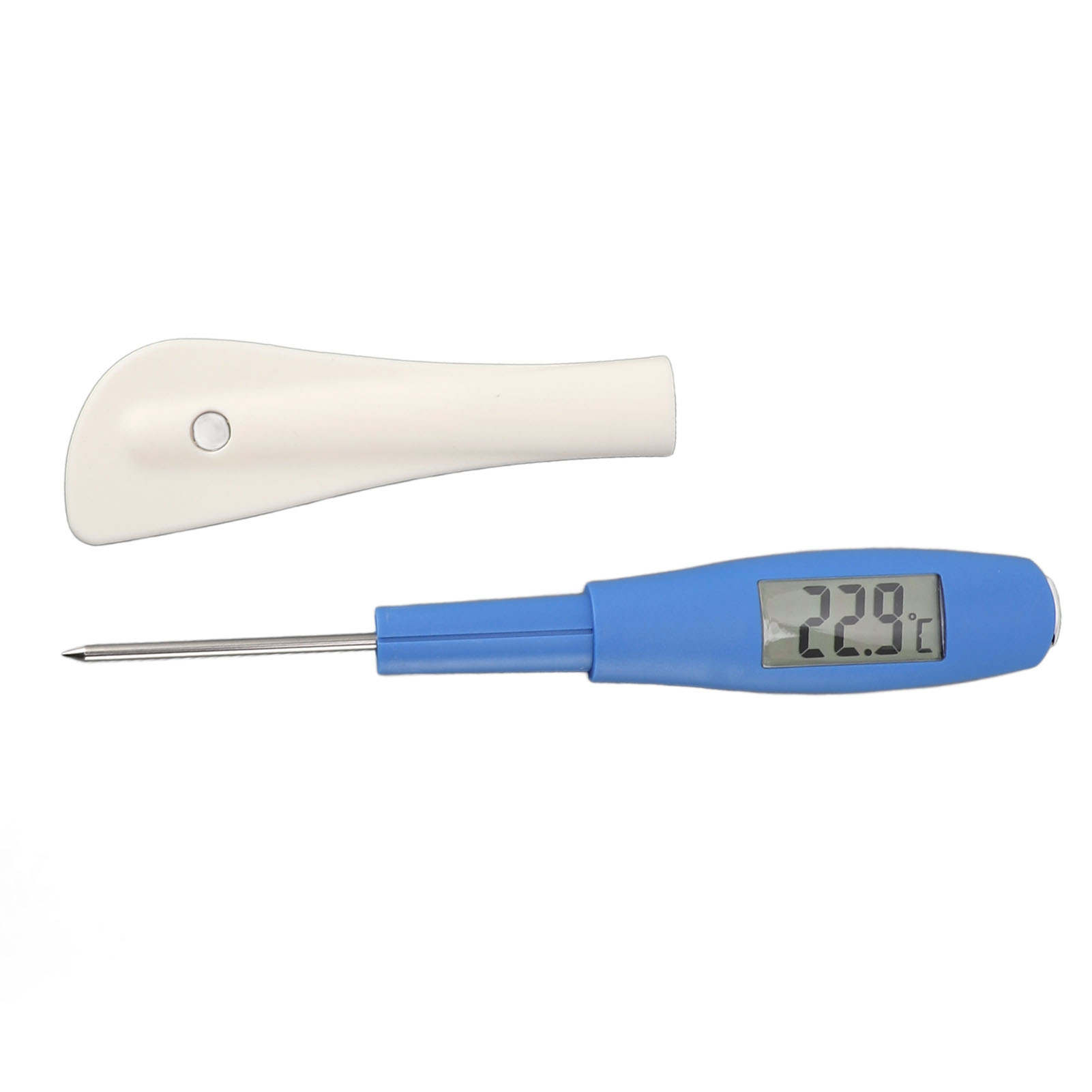 Silikonspatel Mit Thermometer Und Digitalanzeige, Edelstahl, Zum Kochen Von Speisen Und Wasser, Ideal Für Babys. Auch Zum Kochen Von Speisen Und Wasser Geeignet.
