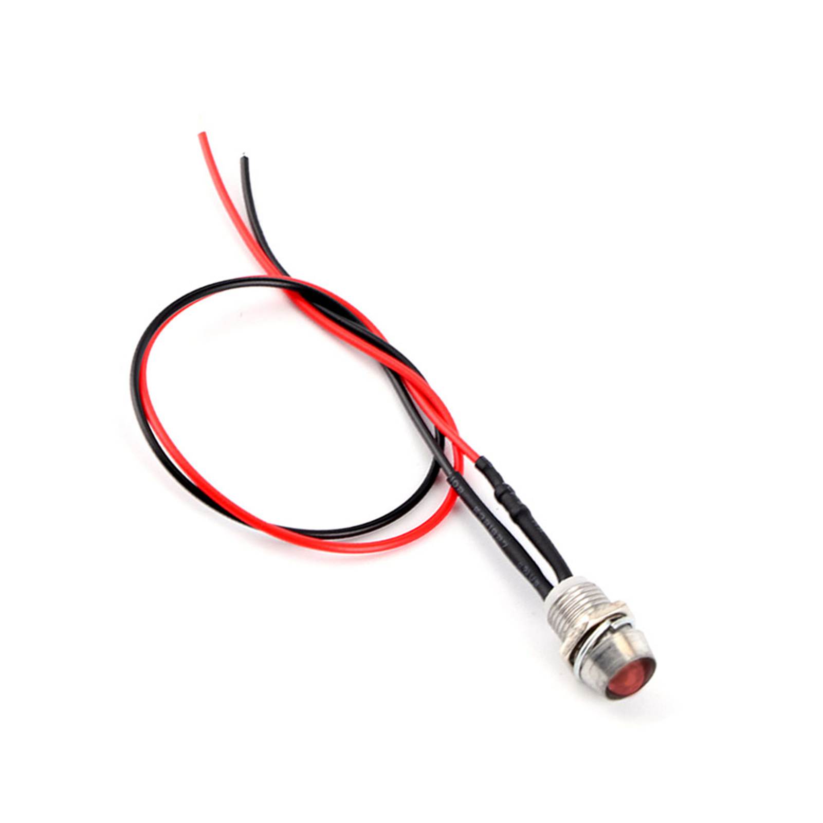 Set Mit 4 Roten 12v 8mm Led-anzeigen Für Das Armaturenbrett (auto, Transporter).