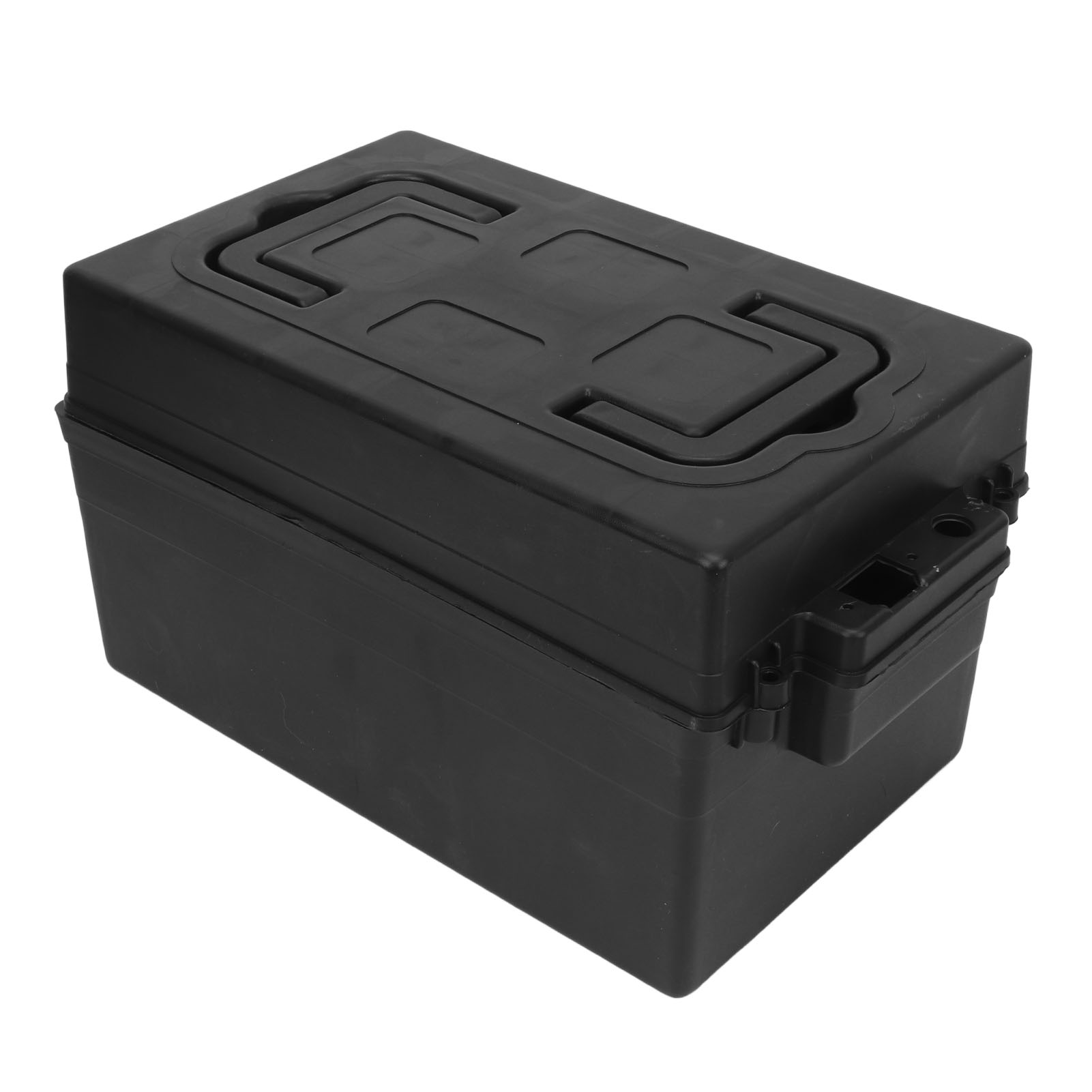 Tragbarer Akkukoffer Aus Kunststoff Für Elektromotorräder Und Elektroroller. Aufbewahrungskoffer Für Tragbare Elektroroller.