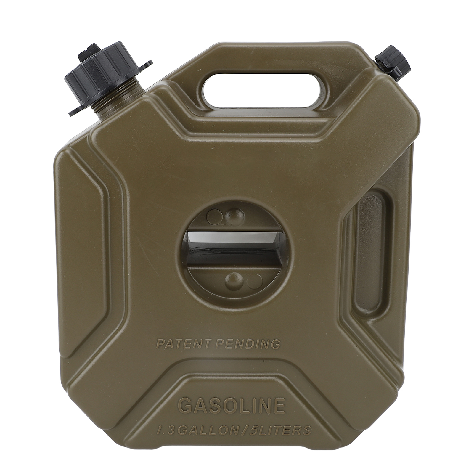 5 L (1,3 Gallonen) Benzin-/ölkanister, Stoßfest, Tragbar, Grün, Notkraftstofftank Für Autos, Motorräder, Utvs Und Quads (ohne Halterung).