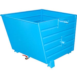 Bauer Späne-Stapelkipper BSS 90, lackiert, Lichtblau