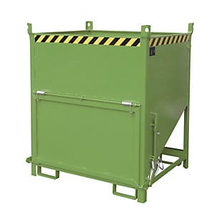 Bauer Silobehälter SGK 100, lackiert, Resedagrün