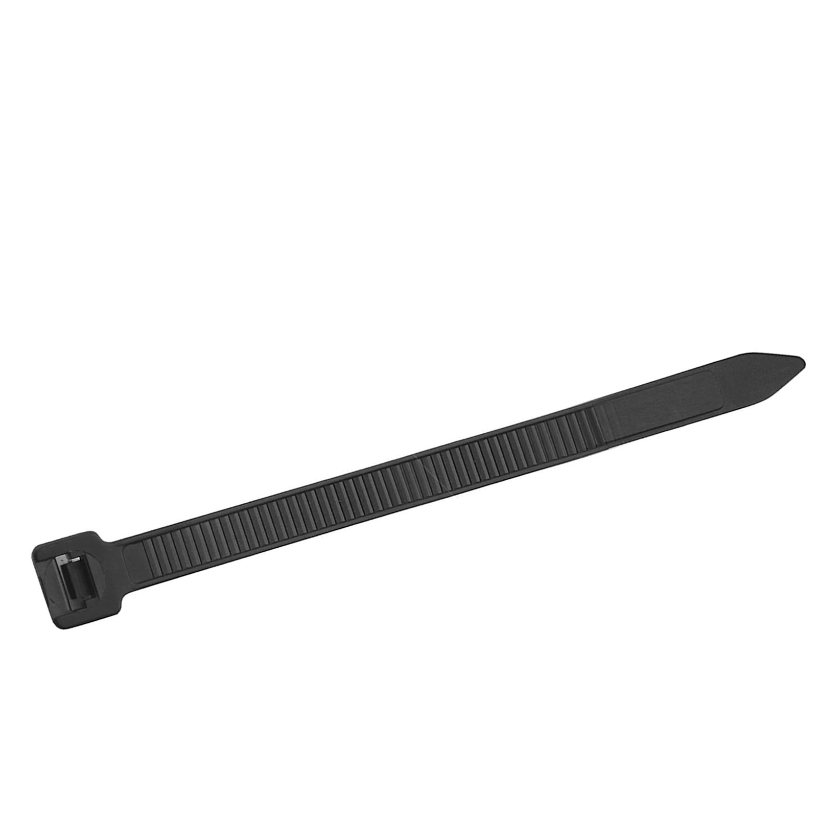 Packung Mit 100 Hochfesten, Selbstsichernden Nylon-kabelbindern Für Rohre, 5 X 300 Mm / 0,2 X 11,8 Zoll, Schwarz