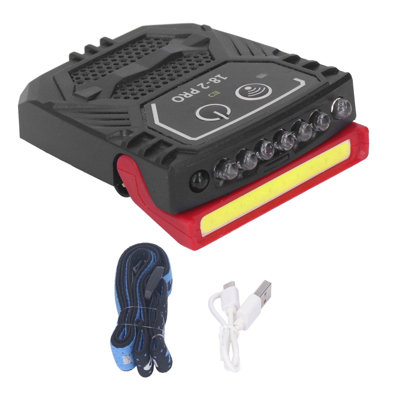 Wiederaufladbare, Wasserdichte Und Helle Led-stirnlampe Mit Bewegungsmelder Für Camping, Radfahren, Laufen Und Angeln.
