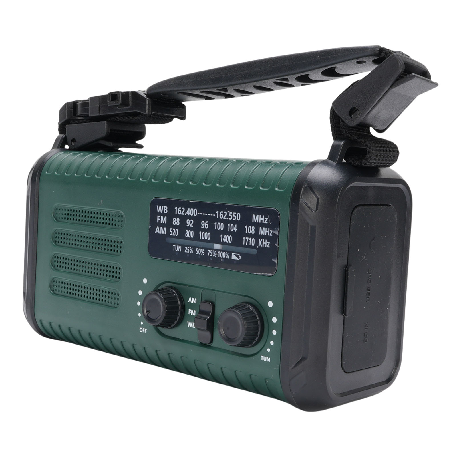 Notradio Mit Handkurbel, 20.000-mah-akku, Solarbetrieb, Am/fm-radio, Breitbandempfang, Led-taschenlampe, Leselampe, Sos-funktion, Kompass, Handy-ladegerät