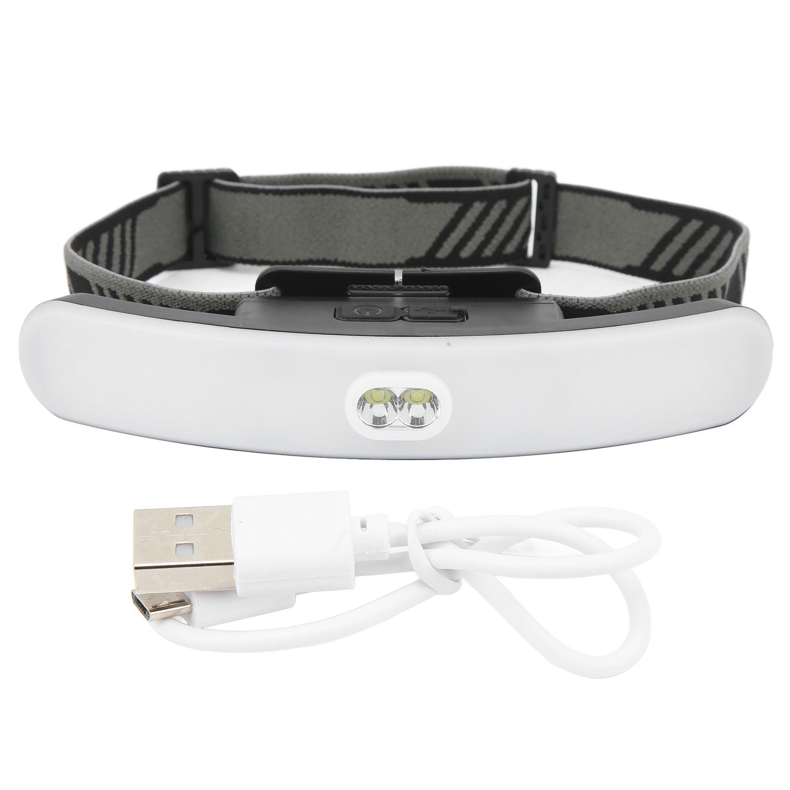 Wiederaufladbare Led-stirnlampe, 6 Helligkeitsstufen, 300 Bis 400 Lm, Ultraweitwinkel, Ipx4 Wasserdicht, Usb-anschluss, Ideal Zum Angeln Und Laufen.