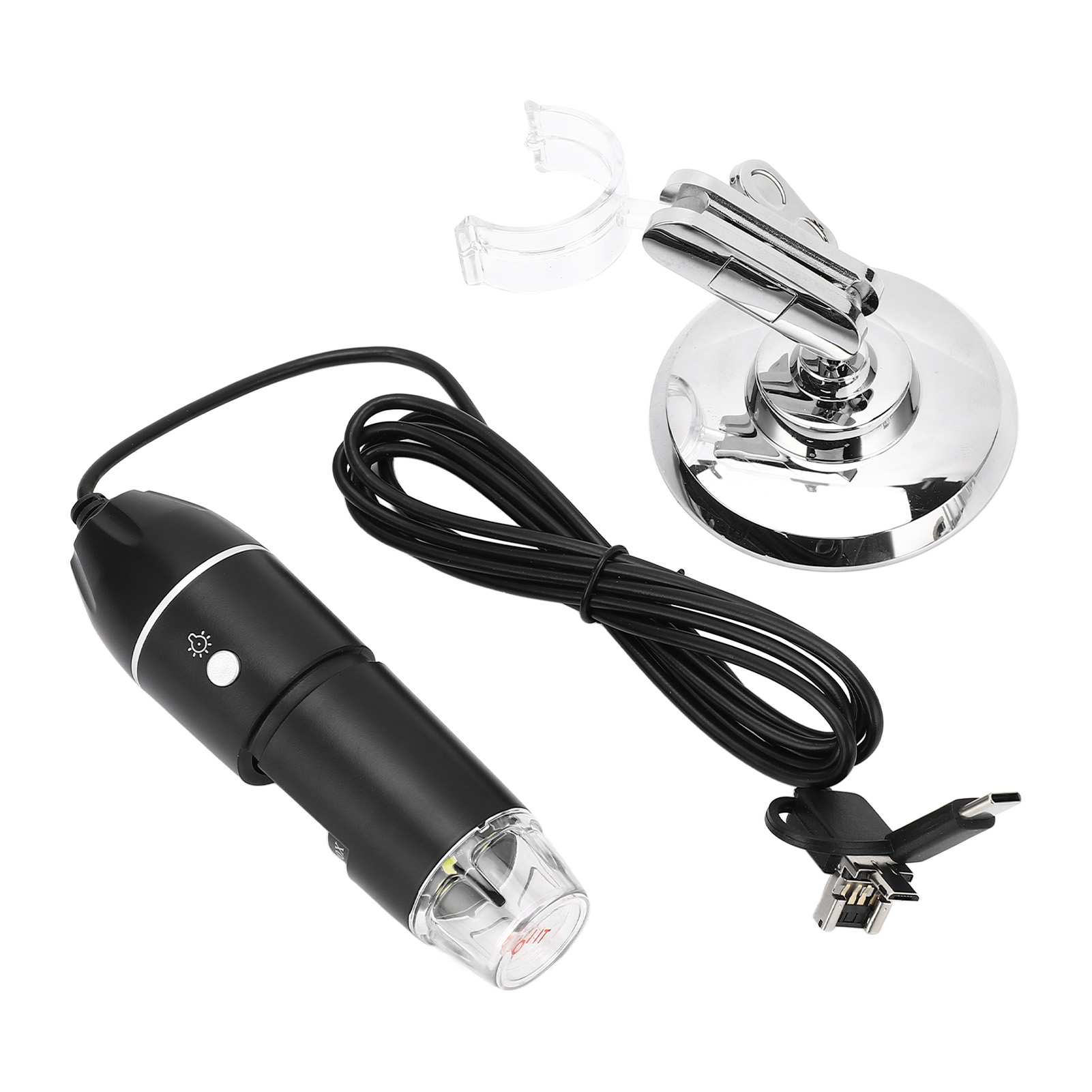 3-in-1-digitalmikroskop Mit Usb-anschluss, Hd 1600x, Kabelgebunden, Tragbar Und Handlich, Ios-kompatibel