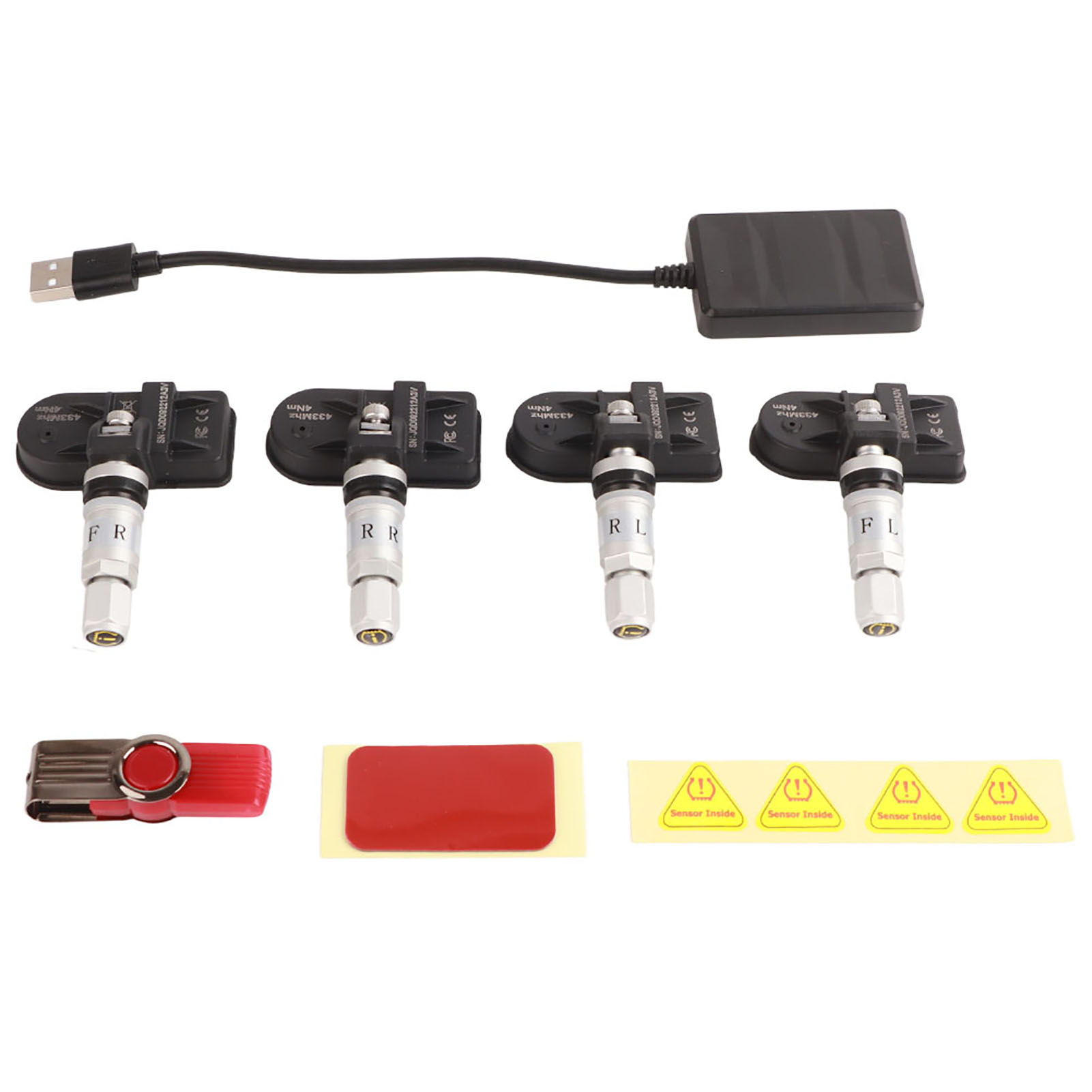 Reifendruckkontrollsystem, Mehrsprachiger Hochtemperaturalarm, Tpms Für Android-dvd-navigationssystem