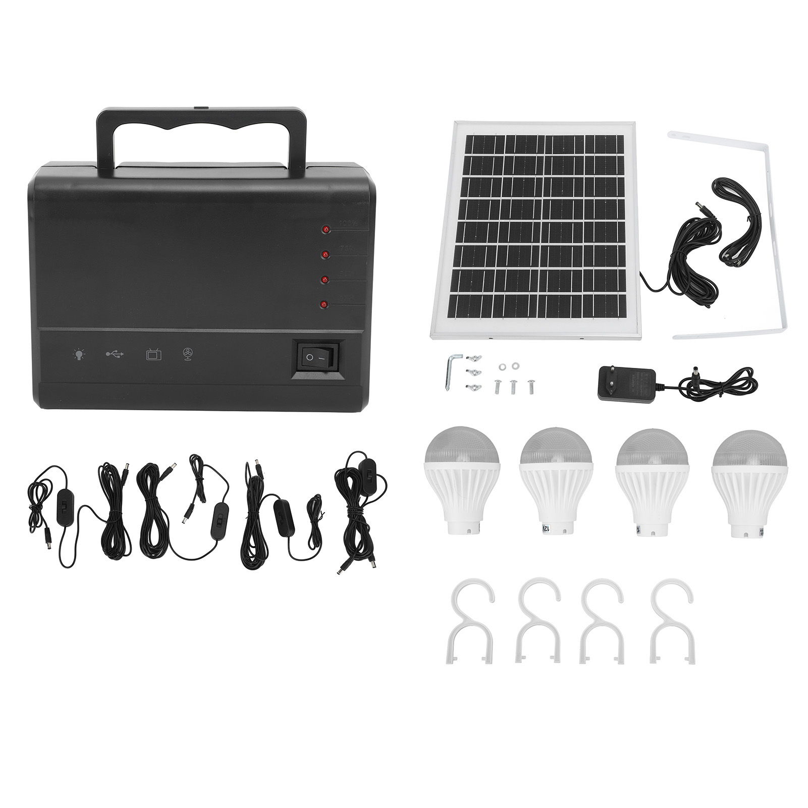 Tragbare Powerstation Mit 5000 Mah, Solargenerator Für Den Außenbereich Zum Campen, Reisen, Für Partys Und Notfälle.