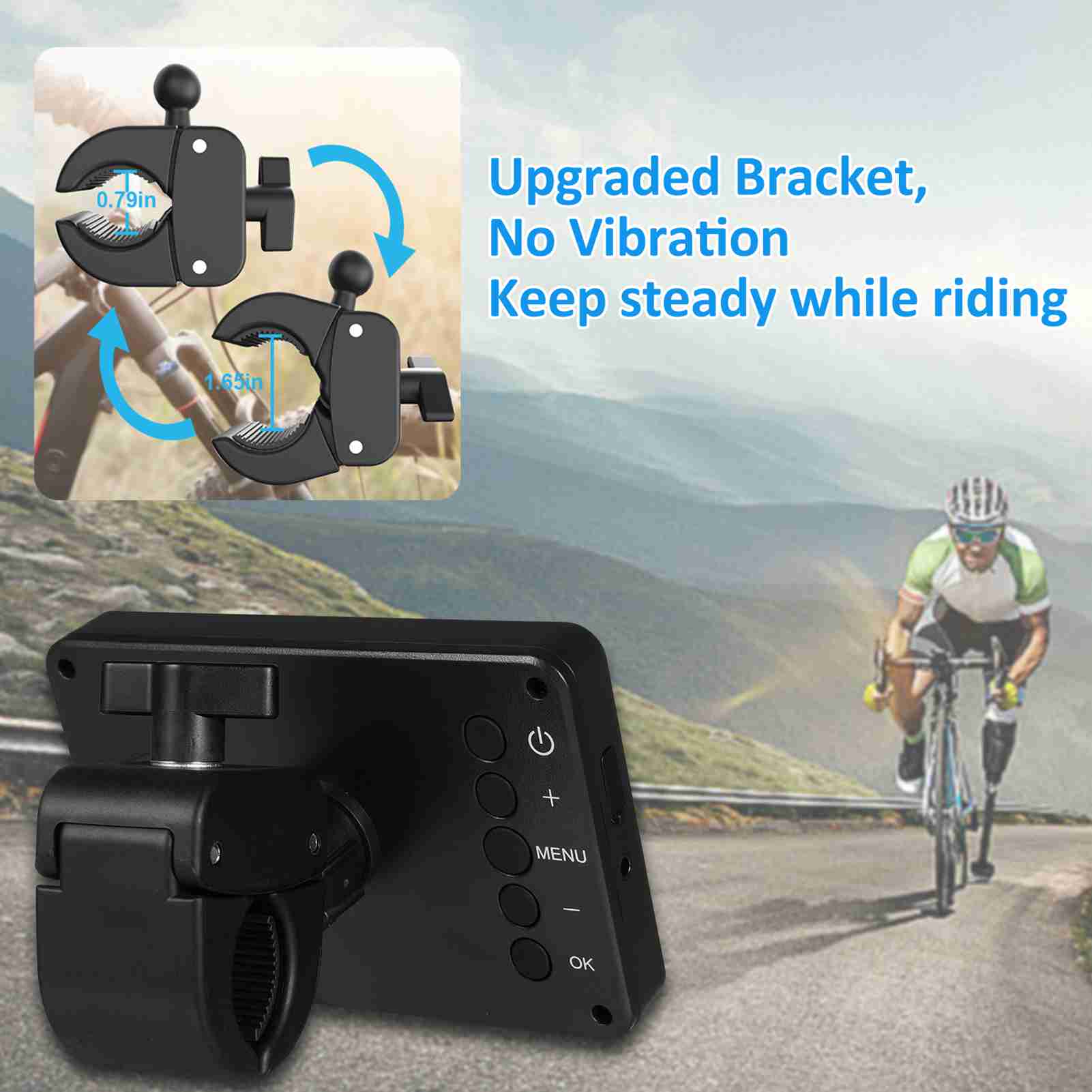 Rückfahrkamera Für Fahrräder Mit 4,3-zoll-1080p-hd-bildschirm Für Mountainbikes