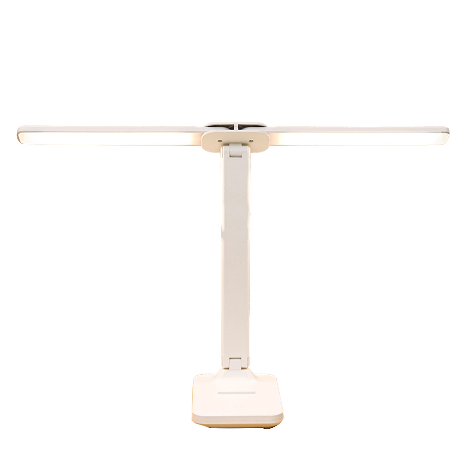 Schreibtischlampe Mit 2 Köpfen, 3 Farben, Stufenlos Einstellbarer Helligkeit, Touch-funktion Und Flexibel, Ideal Für Schlafzimmer Oder Studentenwohnheim, Wiederaufladbare Version.