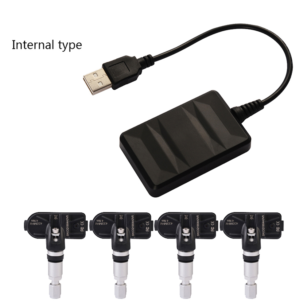 Usb-reifendruckmonitor Für Android-navigationssystem Mit Alarmfunktion/drahtloses Digitales Übertragungstool Mit Sensor