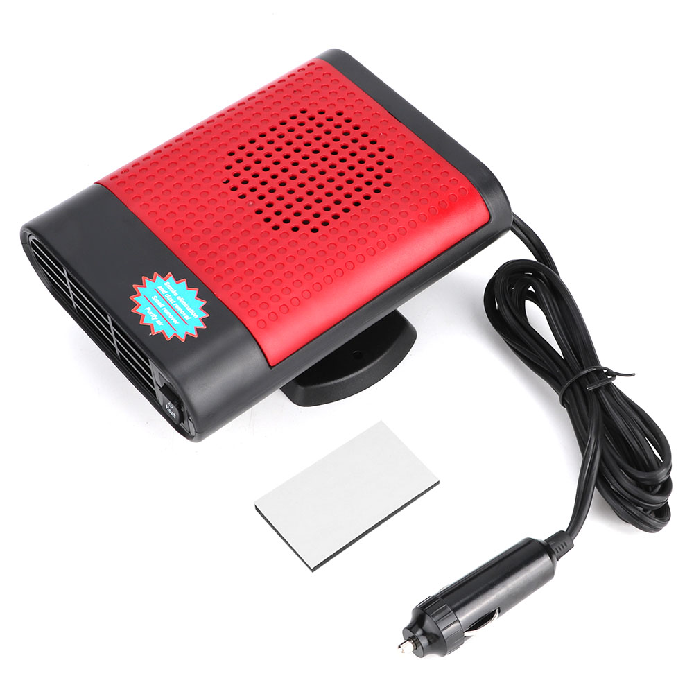 12v 150w Anionen-autoheizlüfter, Windschutzscheibenentfeuchter Und -entfroster, Schwarz Und Rot