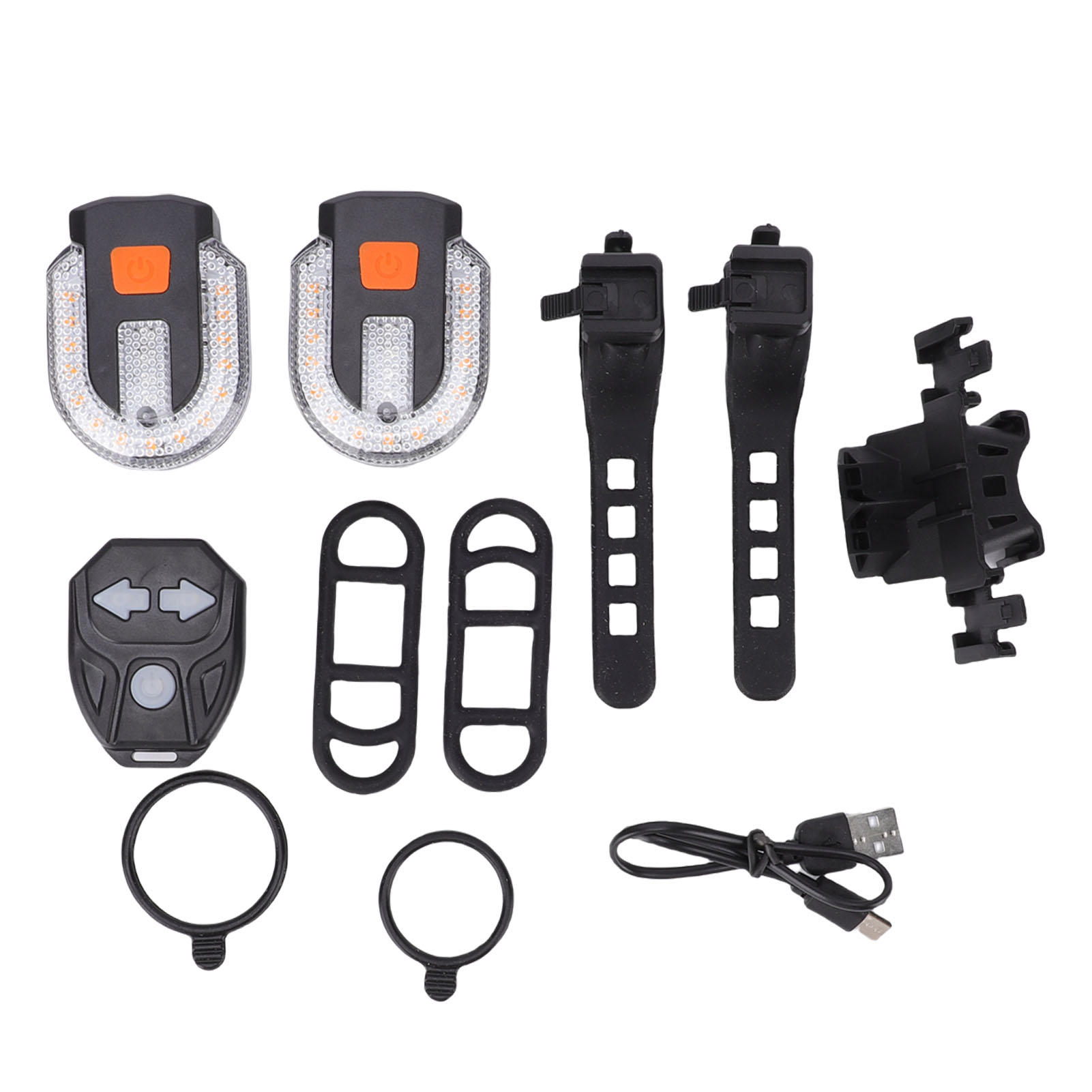 Usb-wiederaufladbar, Ipx4 Wasserdicht, Doppelseitige Led-fahrradblinker Mit Drahtloser Fernbedienung Für Fahrradausrüstung