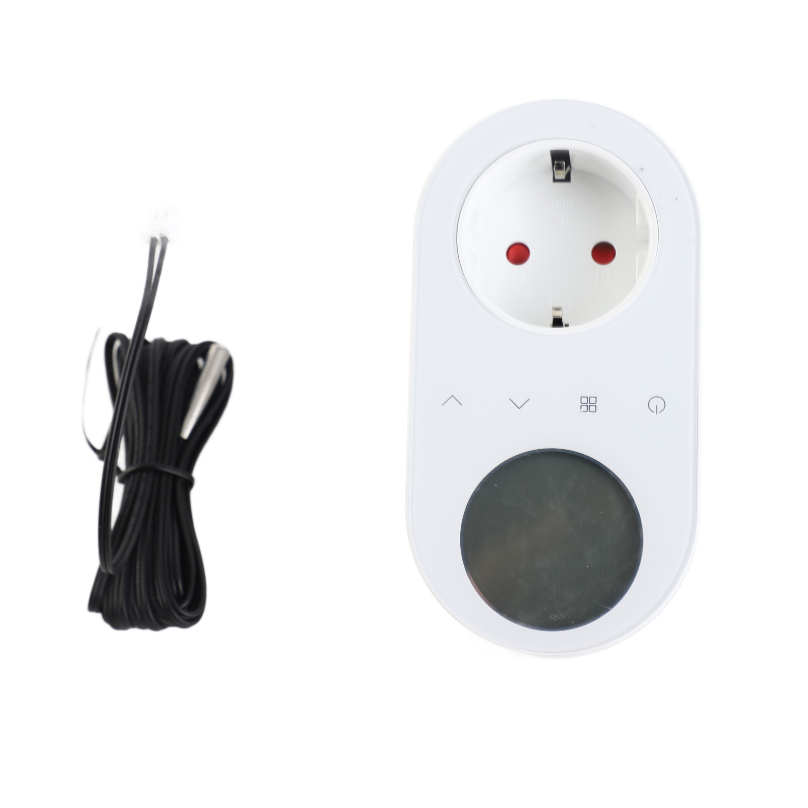 Digitales Thermostat Mit 16-a-wandsteckdose, 5+1+1 (sechs Perioden) Temperaturregler Mit Heiz- Und Kühlmodus, Touchscreen-lcd, Kompatibel Mit Heizkörpern, Heizlüftern Und Klimaanlagen Für Den Hausgebr