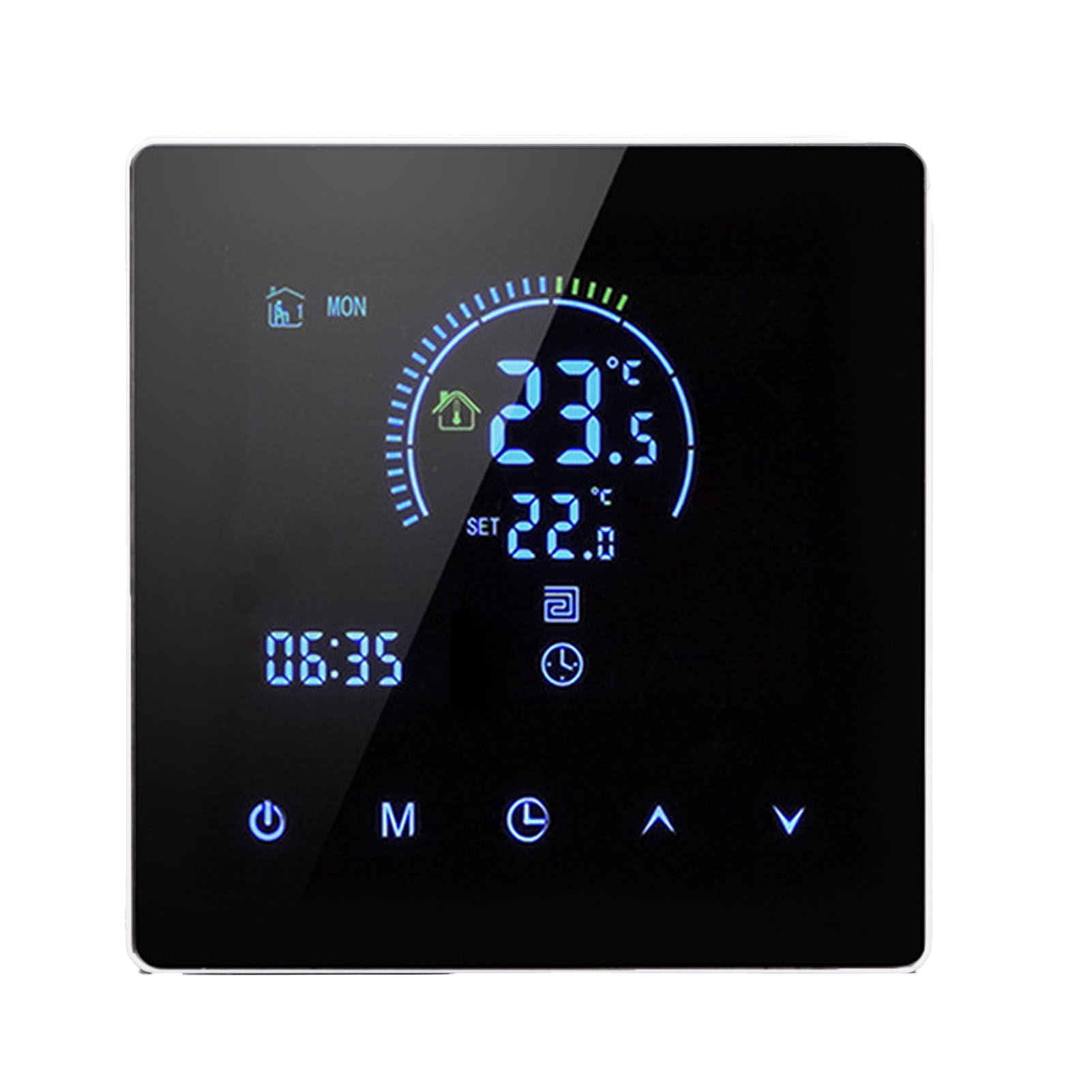 Intelligenter 3a-thermostat Mit Farbigem Lcd-touchscreen, Durchlauferhitzer Für Zuhause, Büro, Einkaufszentren Und Geschäfte, Standardmodell Weiß.