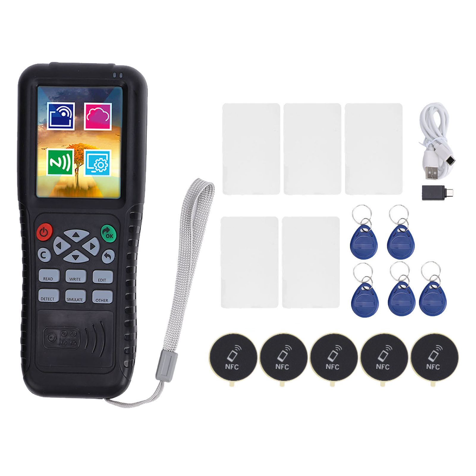 Nfc X100 Kartenkopierer, Intelligenter Tragbarer Leser/schreiber/duplikator Für Aufzugs- Und Zutrittskontrollsysteme
