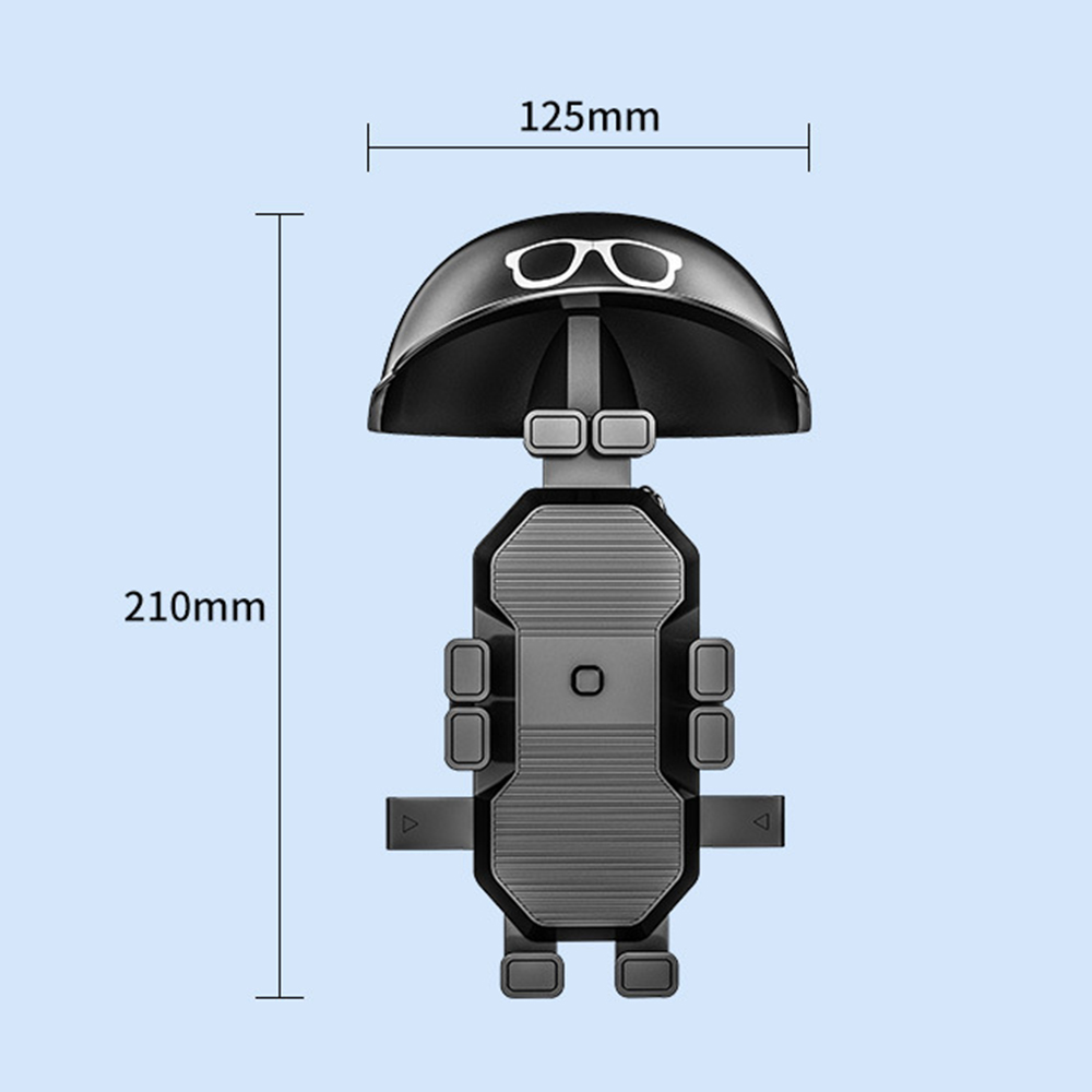 Handyhalterung Für Motorrad, Fahrrad Oder Roller, Kompatibel Mit Smartphones Von 4,7 Bis 7,4 Zoll, Mit Rückspiegelbefestigung.