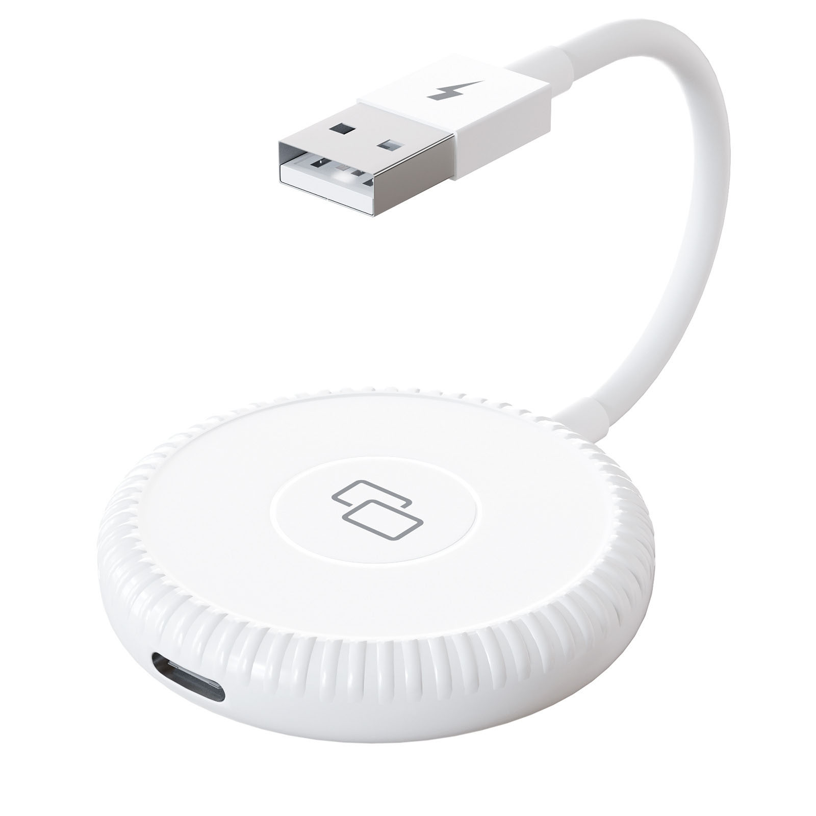 Kabelgebundener Carplay-spiegelungsadapter, Bildschirmspiegelungs-dongle Für Ios-telefone (rund)