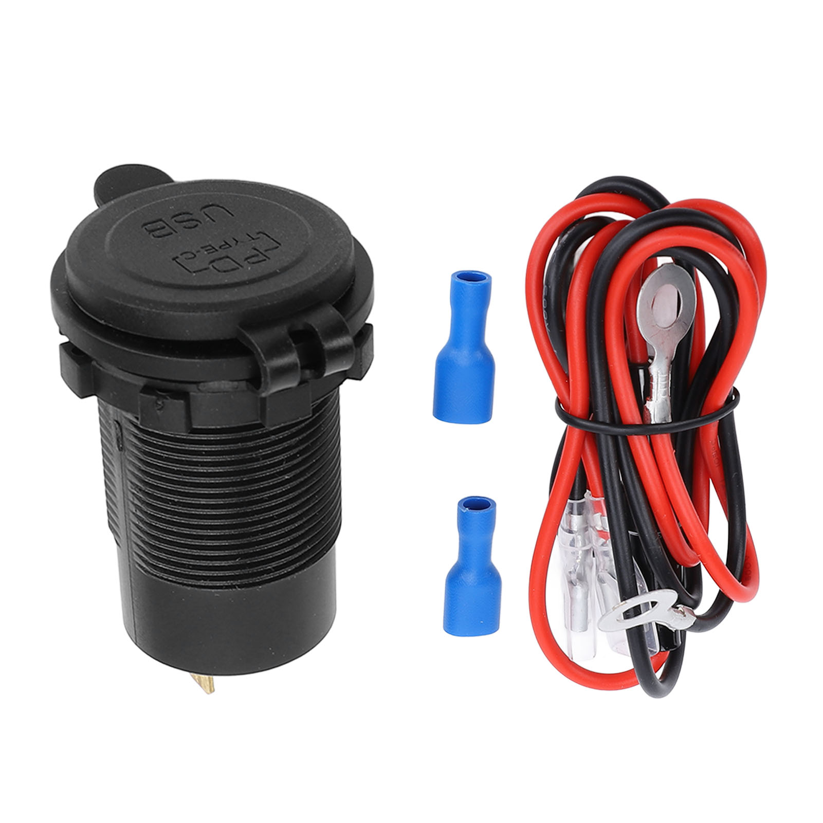 12v 65w Wasserdichtes Kfz-ladegerät Usb-c Pd3.0 18w Qc3.0, 2-port-adapter Für Motorrad, Wohnmobil Und Boot