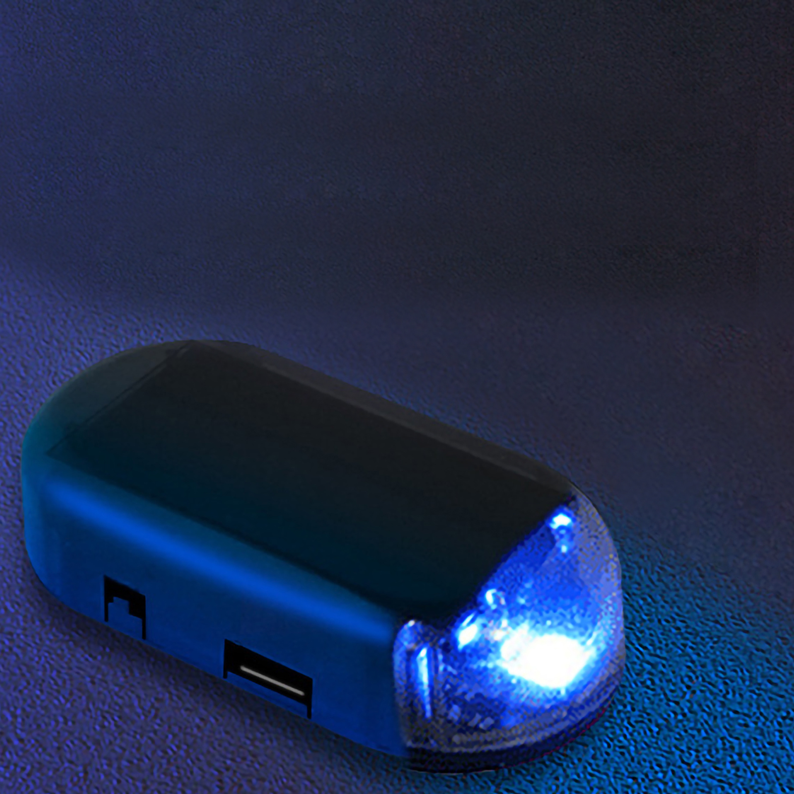 Universelle Blaue, Solarbetriebene Autoalarmattrappe Mit Blinkenden Led-leuchten